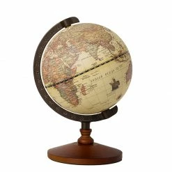 Staunton And Henry Vintage Style World Globe With Wooden Stand Home Accessories