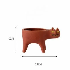 Staunton And Henry Cute Cat Plant Pot Home Accessories