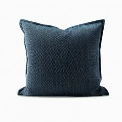 Staunton And Henry Woven Peacock Blue Throw Cushion