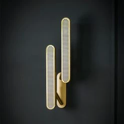 Staunton And Henry Colt Style Slim Gold Wall Light