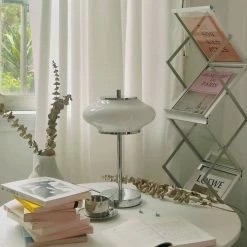 Staunton And Henry Opaque Glass Bauhaus Table Lamp Lighting