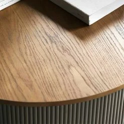 Staunton And Henry Furniture Art Deco Solid Wood Round Coffee Table