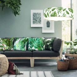 Staunton And Henry Tropical Green Throw Cushion