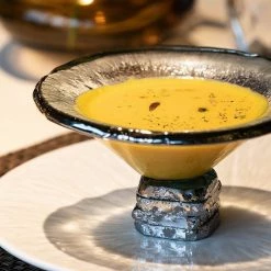 Staunton And Henry Metal And Glass Dessert Bowl - Set Of 4