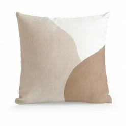 Staunton And Henry Abstract Beige Throw Cushion Home Accessories