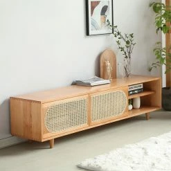 Staunton And Henry Furniture Retro Japanese Wood TV Cabinet