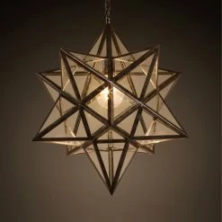 Staunton And Henry Lighting Star Pendant Chandelier