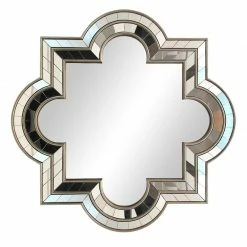 Staunton And Henry Cloverleaf Art Deco Decorative Wall Mirror