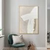 Staunton And Henry Modern Abstract Beige And White Oil Painting