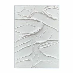 Staunton And Henry Wall Decor Modern Abstract White Oil Painting