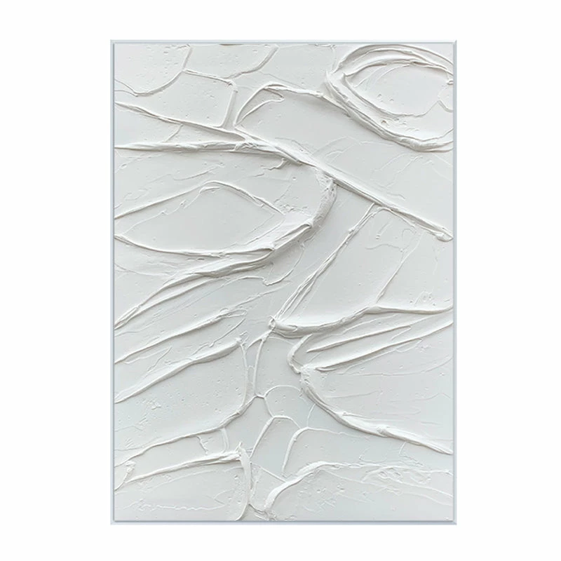 Staunton And Henry Wall Decor Modern Abstract White Oil Painting