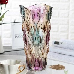Staunton And Henry Home Accessories Multicoloured Glass Vase