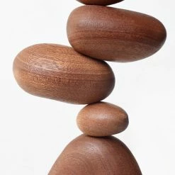 Staunton And Henry Wooden Stone Cairn Decorative Ornament