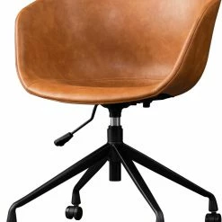 Staunton And Henry Hayden Swivel Saddle Tan Armchair Furniture