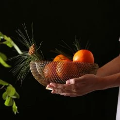 Staunton And Henry Wire Mesh Fruit Bowl