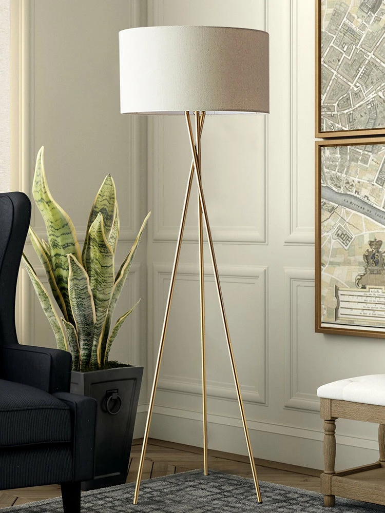 Staunton And Henry Lighting Miro Gold Tripod Floor Lamp