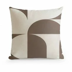 Staunton And Henry Abstract Beige Throw Cushion Home Accessories