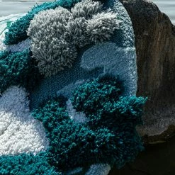 Staunton And Henry Rugs Verne Ocean Blue Round 3D Rug