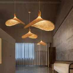 Staunton And Henry Modern Straw Hat Ceiling Light Lighting