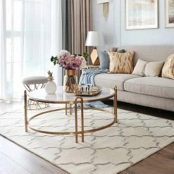 Staunton And Henry Caspar Cream Moroccan Pattern Wool Rug Rugs