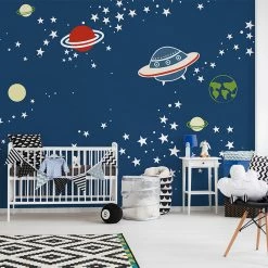 Staunton And Henry Outer Space Kids Wall Mural