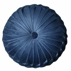 Staunton And Henry Round Pleated Vintage Style Cushion