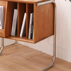 Staunton And Henry Nova Solid Wood Bookcase Side Table Cabinet Furniture