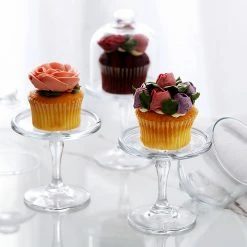 Staunton And Henry Mini Glass Cake Dome And Footed Stand