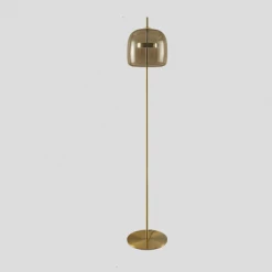 Staunton And Henry Stellar Modern Glass And Gold Floor Lamp Lighting