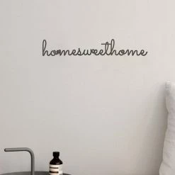 Staunton And Henry Wonderful Home Sweet Home Sign Metal Wall Art Home Accessories