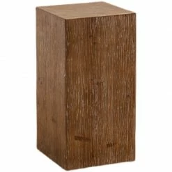 Staunton And Henry Furniture Wooden Block Side Table