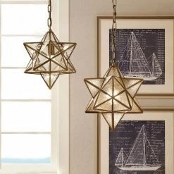 Staunton And Henry Lighting Star Pendant Chandelier
