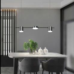 Staunton And Henry Lighting Modern Linear Gold Hanging Track Lights