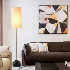 Staunton And Henry Iimari Slim Gold Floor Lamp Lighting