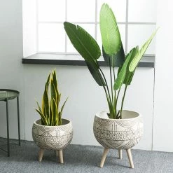 Staunton And Henry Modern Moroccan Planter With Legs