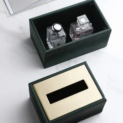 Staunton And Henry Faux Leather Tissue Box