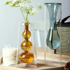 Staunton And Henry Inside Out Double Walled Glass Vase
