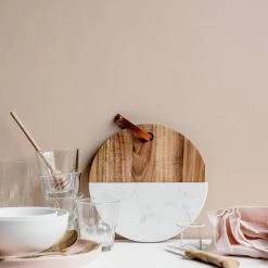 Staunton And Henry Marble And Wood Serving Board Kitchen