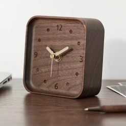 Staunton And Henry Wall Decor Black Walnut Wood Clock