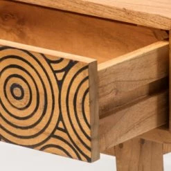 Staunton And Henry Arvil Solid Wood Console Table With Drawers Furniture