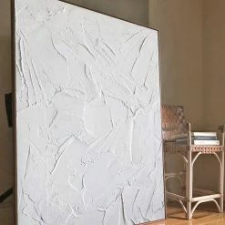 Staunton And Henry Wall Decor Modern Abstract White Oil Painting