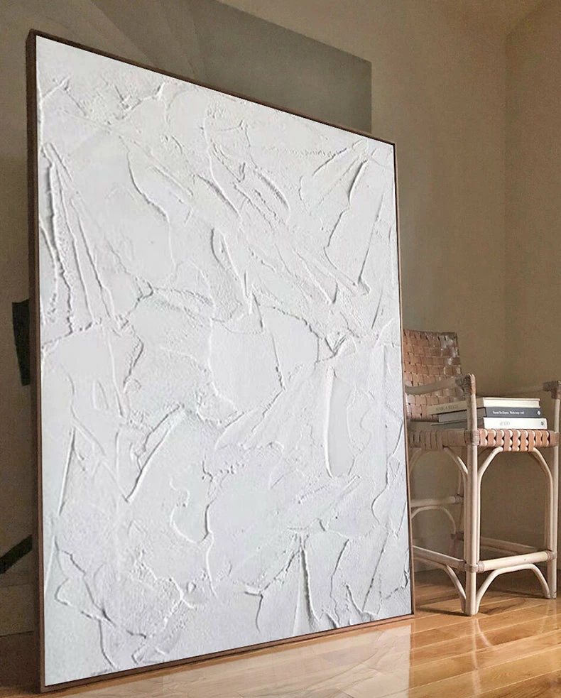 Staunton And Henry Wall Decor Modern Abstract White Oil Painting