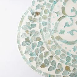 Staunton And Henry Furniture Clover Leaf Mother Of Pearl Inlay Side Table