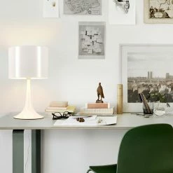 Staunton And Henry Replica Spun Light Drum Table Lamp