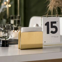 Staunton And Henry Kitchen Triangular Gold Napkin Holder