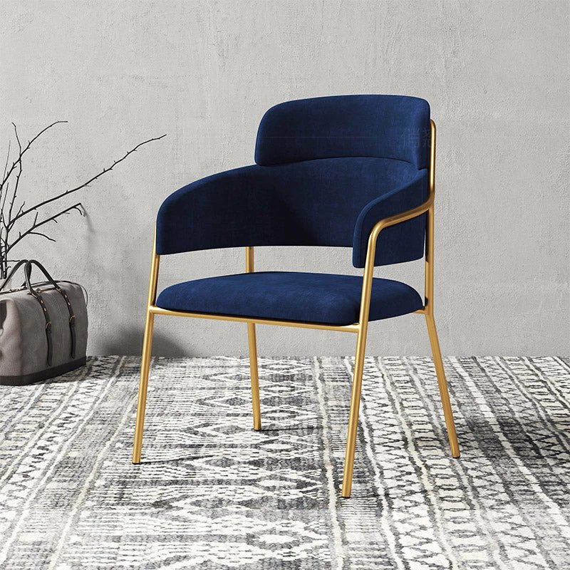 Staunton And Henry Millie Velvet Dining Chairs With Gold Legs (Set Of 2)