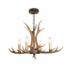 Staunton And Henry Nordic Faux Antler Chandelier Lighting