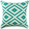 Staunton And Henry Home Accessories White & Turquoise Mexicola Throw Cushion