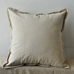 Staunton And Henry Lea European Linen Pillow 60x60cm Home Accessories