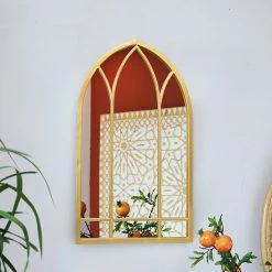 Staunton And Henry Wall Decor Gothic Arch Window Wall Mirror